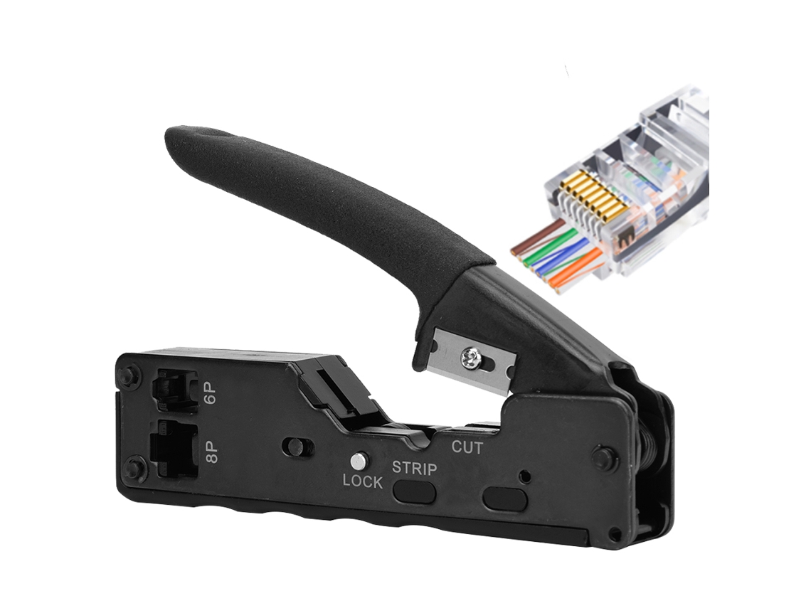 Herramienta Multifuncional Para Crimpar Cables De Red 8p8c 6p6c Alicates Crimpadores