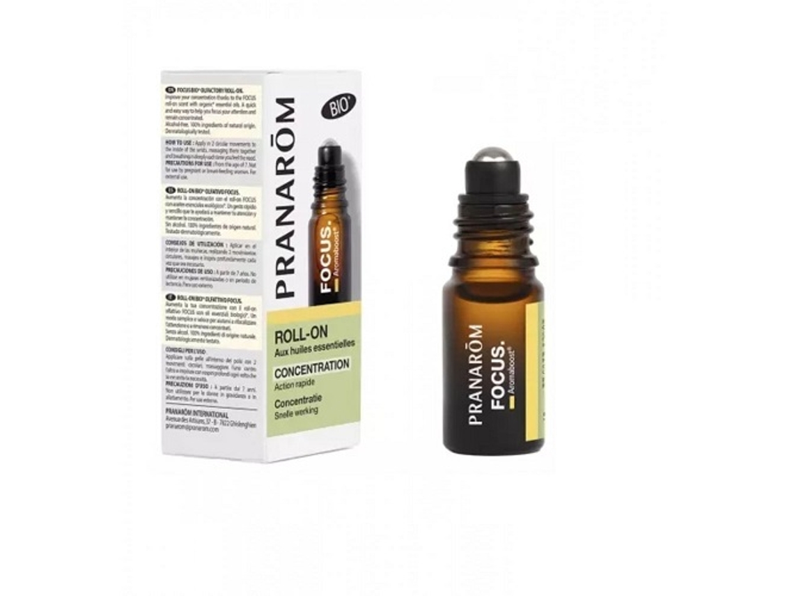 Aromaboost Focus Roll-On de Concentración Con Aceites Esenciales Bio 5 Ml PRANARÔM