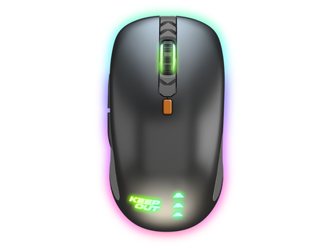 Ratón KEEPOUT X5Pro (Óptico - 4000 dpi - Negro)