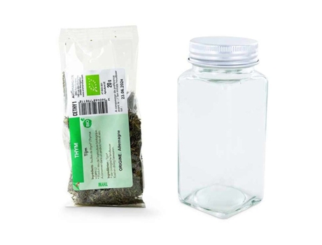 Bote de especias + tomillo orgánico 20 g