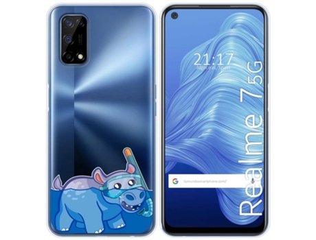 Carcasa Realme 7 5G TUMUNDOSMARTPHONE Dibujos Transparente Multicolor