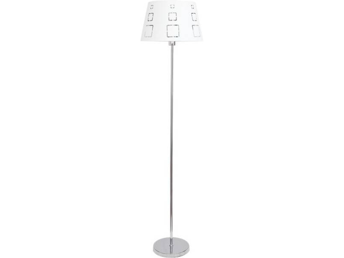 Lámpara de Pie FABRILAMP Celaya (Blanco - E27 - Máx. 60W - Metal - Tela)