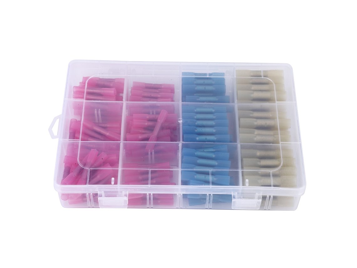 Kit De 218 Conectores Terminales De Soldadura Termorretráctiles, Impermeables Y Aislados