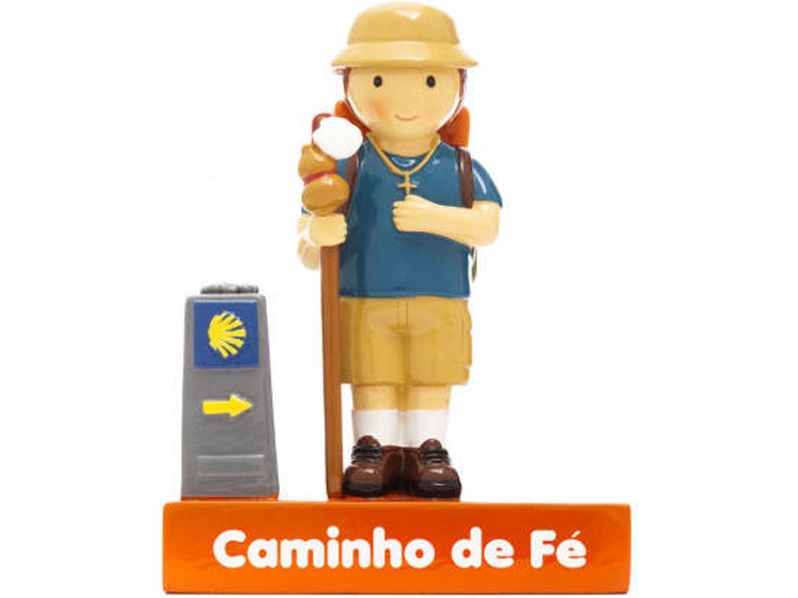 Figura Decorativa LITTLE DROPS OF WATER Representación del Peregrino Hombre(Naranja - Resina)