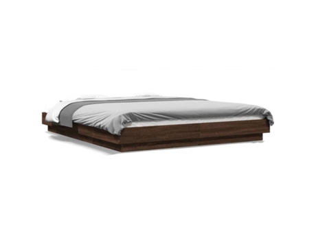 VIDAXL Cama Madera de Roble Madera Marrón (212x1805x23cm)
