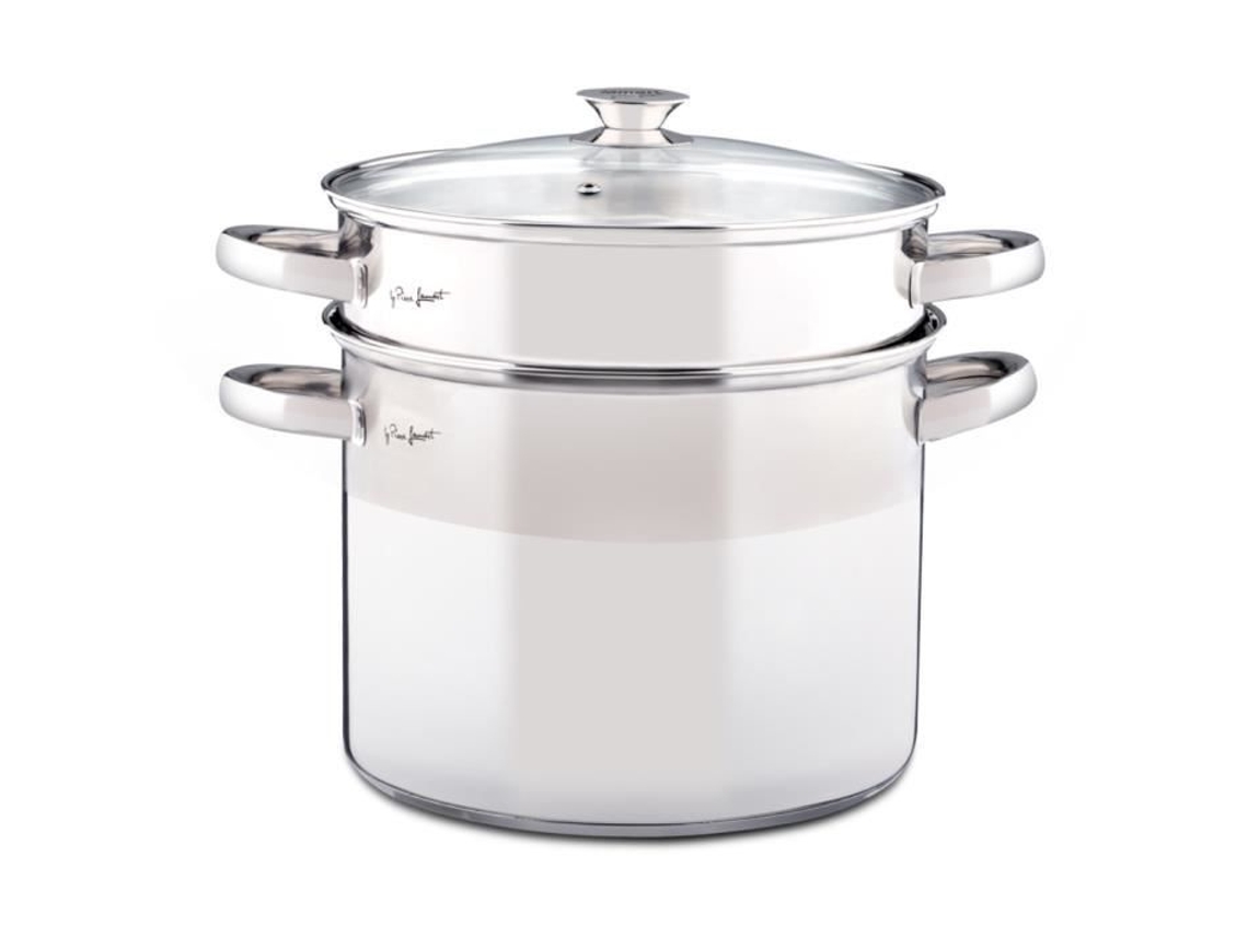Cacerola Lamart Ltss2417 Acero Inoxidable 24 Cm Compatible Con Todos Los Fuegos