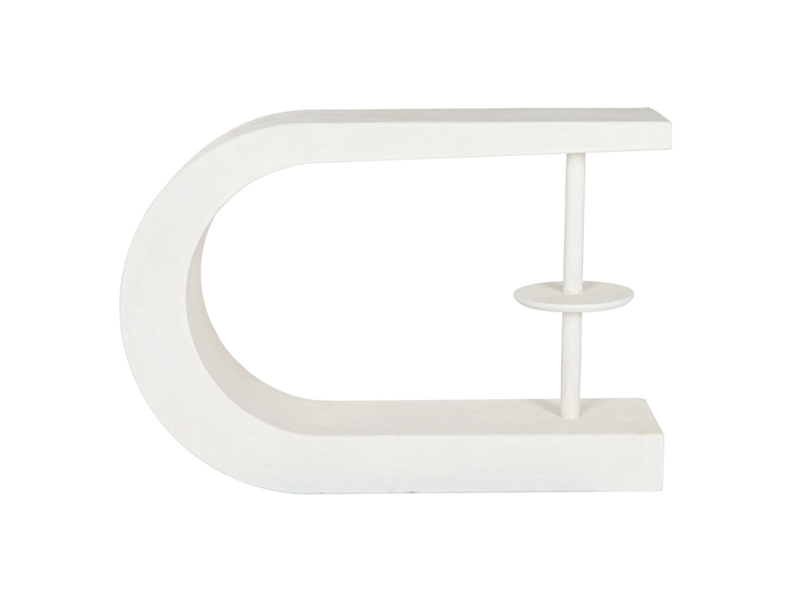 Consola Mdf Rugoso Blanco 110x30x77cm