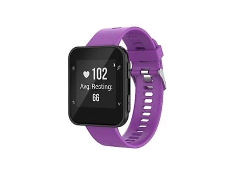 Correa Para Garmin Foreathlete 35j / Forerunner 35j Correa De Reloj De Silicona Morada VENISYMLIS