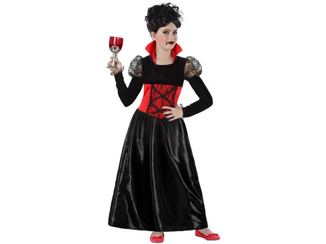 Disfraz de Niña DISFRAZZES Vampiresa Clásica (Talla: 10 a 12 años)