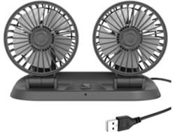 Ventilador De Escritorio Usb Ventilador Coche Plegable Doble Cabezal Giratorio Creativo 5v 12v 24v En