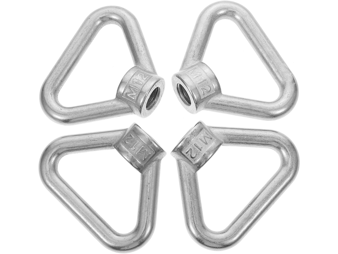 Juego De 4 Tuercas Ojo Acero Inoxidable 304, Resists A La Corrosión Y Oxidación Para Uso Eléctrico Marino