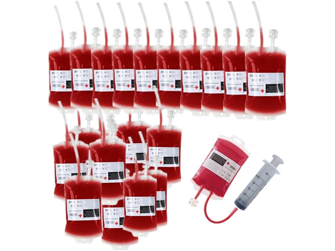 Bolsas De Sangre De Cloruro De Polivinilo Para Beber, Suministros Para Fiestas De Graduación De Médicos, Enfermeras, Zombis Y Vampiros, Bolsas De Sang