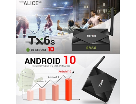 Box Smart Tv Android 10.0 H96 Mini V8 Rk3228a Wifi Receptor de TV 2 + 16G_Estándar europeo