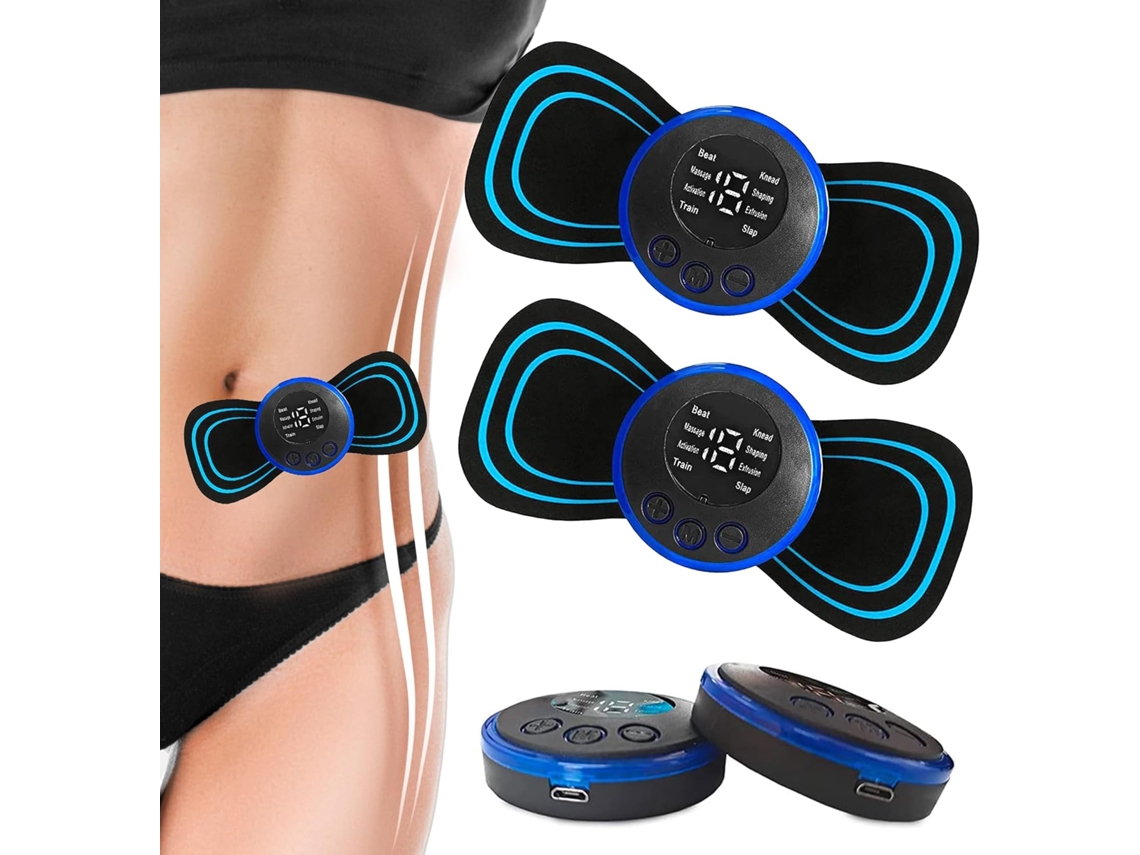 Mini masajeador muscular con 2 piezas y 8 modos para aliviar el dolor en piernas, pies, hombros y cintura Nicecee