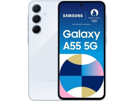 Smartphone SAMSUNG Galaxy A55 8Gb/ 256Gb/ 6.6'/ 5G/ Azul Cielo