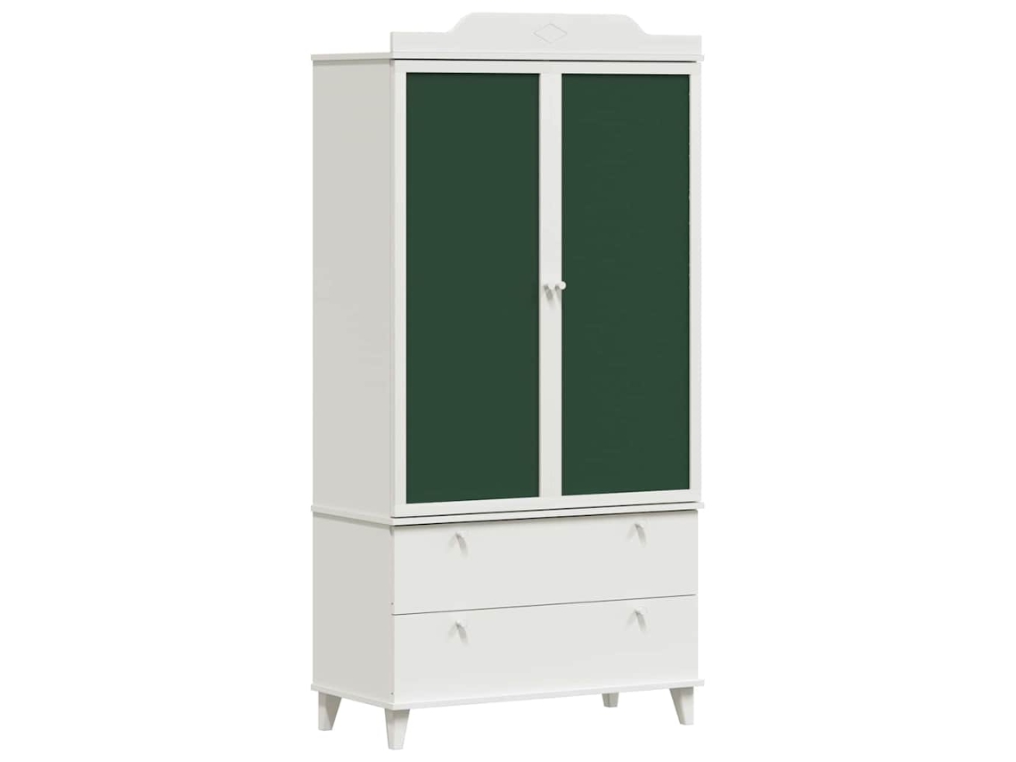 Armario Roros blanco con cajón MAISON EXCLUSIVE 90x45x180 cm