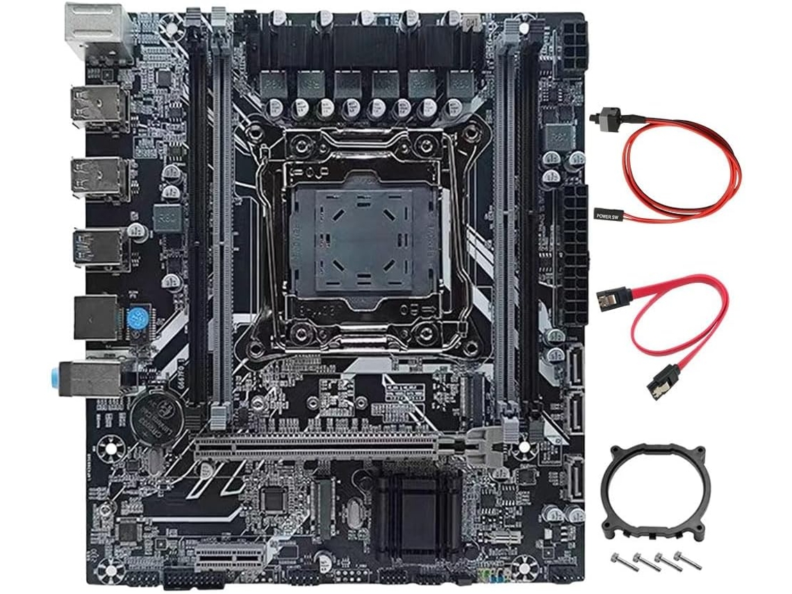 Placa Base X99 Ddr4, Chipset B85 H81, Lga 2011-, 2 Ranuras Nvme Gigabit Ethernet, Admite 4 Módulos De Ram.