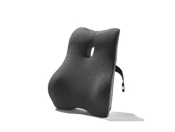 Almohada Eifson Ergonómica De Apoyo Lumbar Para Oficina, Almohadilla Curva 4d De Algodón Viscoelástico (gris Oscuro)