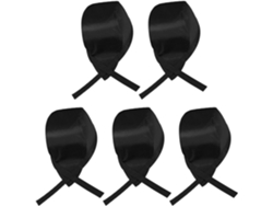 Juego De 5 Gorros De Chef De Algodón Negro Para Cocinas Profesionales, Diseño Simple Y Clásico, Evitando