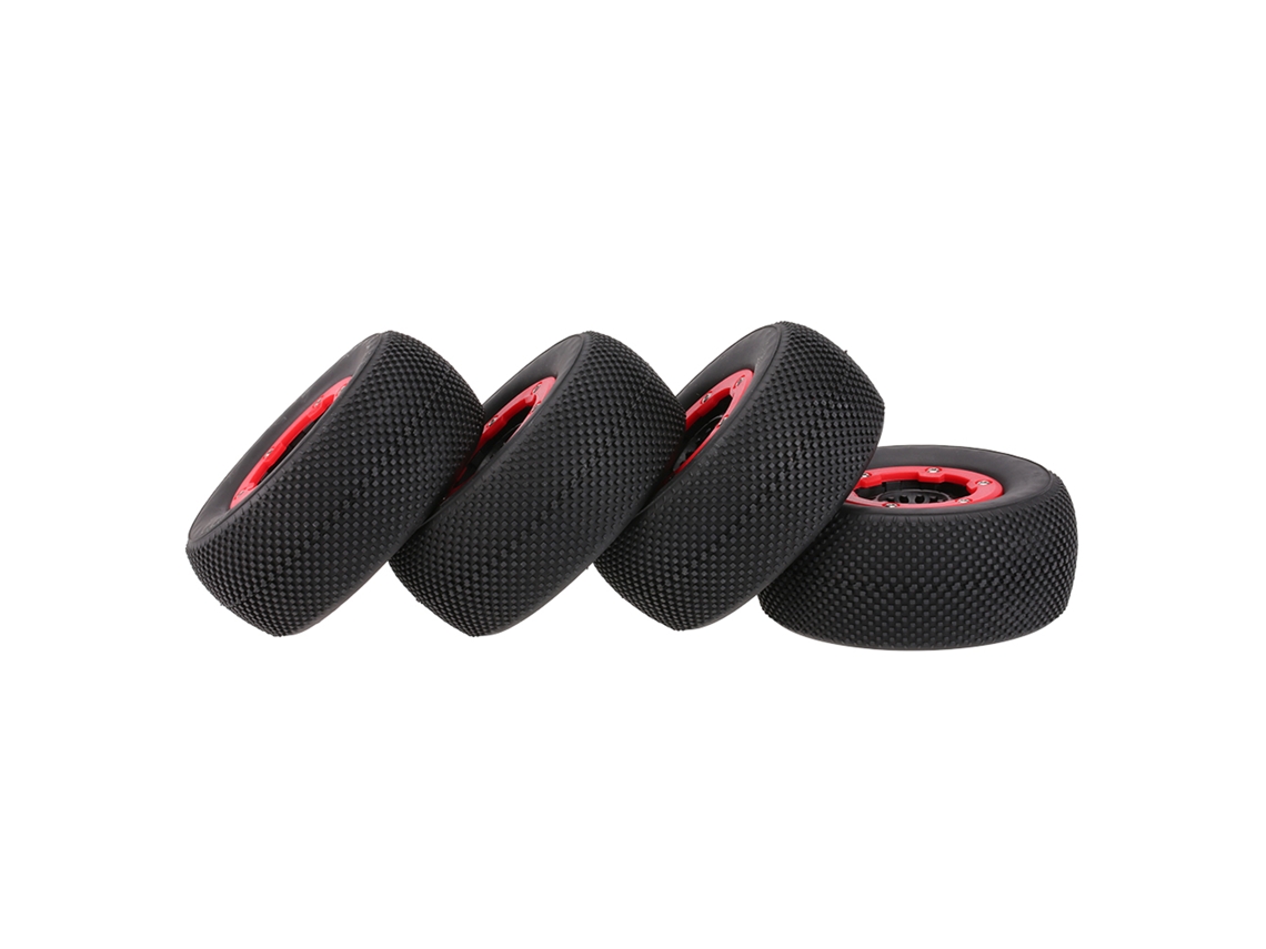 4 Neumáticos Austar Ax-3008 De 108 Mm Con Llanta Para Camión De Carreras Rc Corto A Escala 1/10