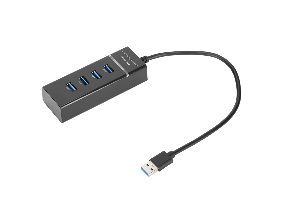 Usb 3.0 Hub 4 Portas Splitter De Alta Velocidade Leve Plug And Play Para Windows/os X/linux