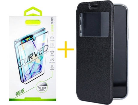 Carcasa + Protector de Pantalla para Samsung Galaxy S21 Ultra 5G SKYHE Negro