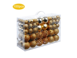 Bolas de Navidad - 100 piezas de adornos para árboles de Navidad RNEMITERY