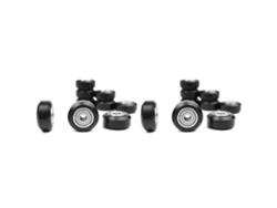 20 Pcs Plastic Wheel Pom With Bearings Big Models Passive Round Wheel Idler Pulley Gear Perlin Wheel For Cr10 Ender 3