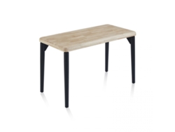 Mesa de estudio Padma Negro - Roble 120 x 76 x 60 cm