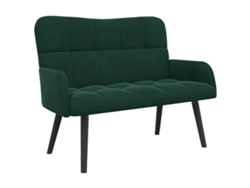 Maison Exclusive - Sofá De 2 Plazas Verde Oscuro 115 X 61 X 87 Cm