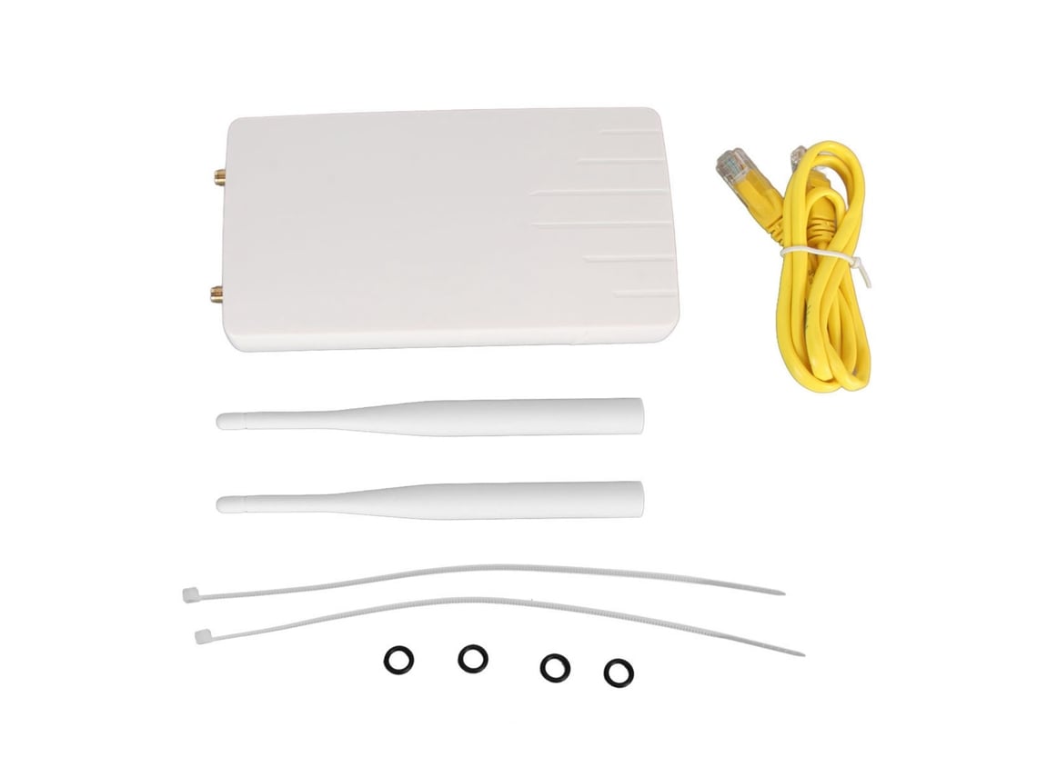 Router Baoj-2026 Wifi CPE 4G LTE para exteriores, 150 Mbps, resistente al agua, con 2 antenas desmontables, enchufe británico 100-240 V.