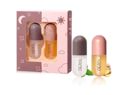 Set Voluminizador De Brillo Natural, Sérum De Día Y De Noche, Hidratación Y Reparación, 2 Piezas