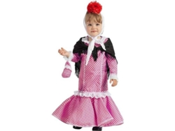 Disfraz de Bebé DISFRAZZES Chulapa Rosa (Talla: 6 a 12 meses)