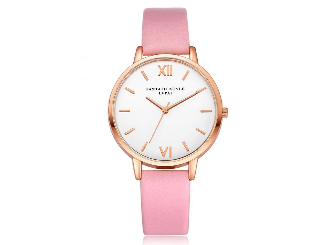 Reloj De Mujer Con Correa De Poliuretano Con Pedrería, Gaiety Azul Claro, Caja Redonda, Movimiento De Cuarzo Analógico.