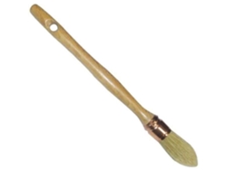 Pincel De Pulgar Para Realzar Savy N°6 Cerdas Puras Diámetro 29 Mm Cabo Largo En Madera Barnizada