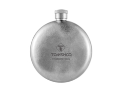 Botella De Whisky De Titanio De 150 Ml Para Hombre, Botella De Vino Ligera Para Acampar Con Diseño Elegante Y Hermético.
