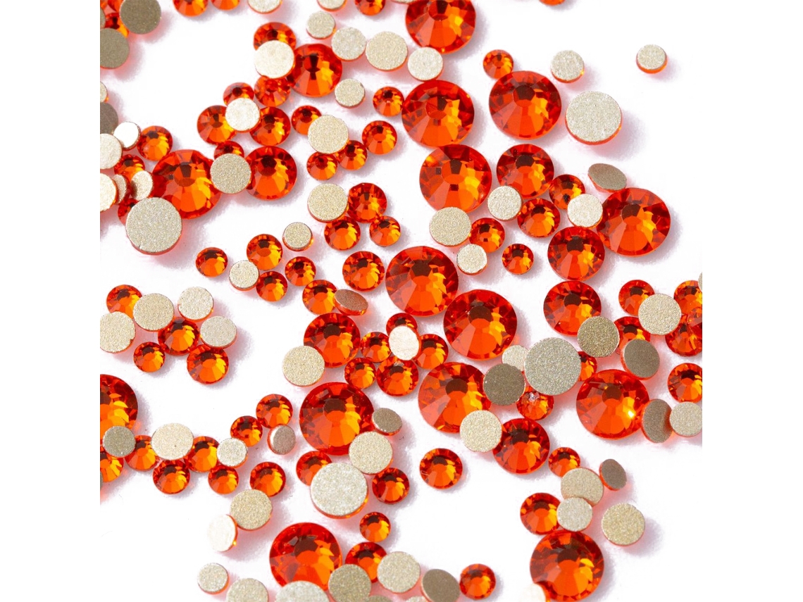 Diamantes de imitación de cristal con parte posterior plana para decoración de uñas. KOFIHETY
