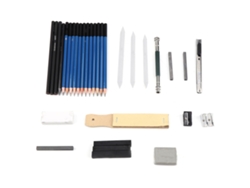 Kit Profesional De 32 Lápices De Dibujo Con Estuche Para Bocetos Y Arte.