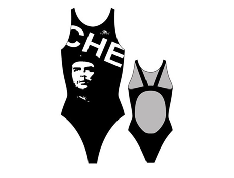 Traje de baño para Mujer TURBO Che Guevara Pro Resist Negro para Natacion (5XL)