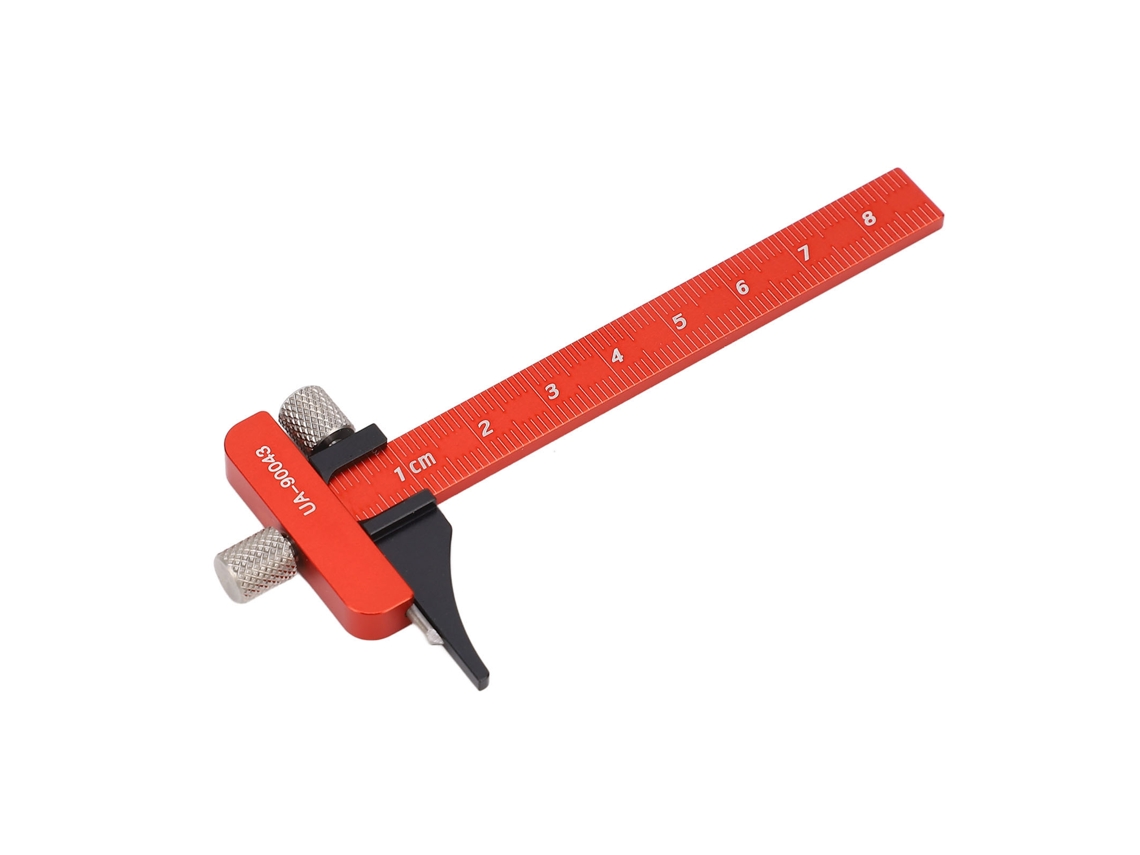 Regla Vernier Deslizante En Forma De T, Aleación De Aluminio, Herramienta Para Carpintería Y Costura.
