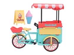 Triciclo De Comida A Escala 1:10 Con Accesorios - Juguete Educativo Para Niños