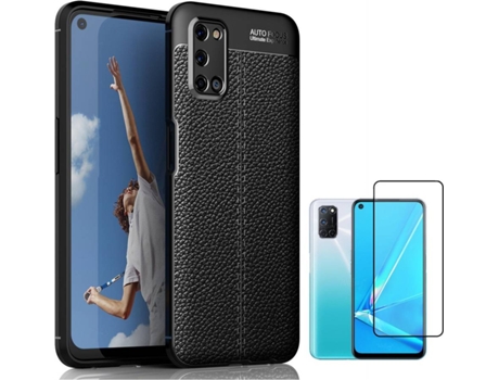 Carcasa y Protector Oppo A52 Rugged Leather