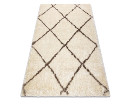 Alfombra Fluffy 2373 Shaggy Conducción - Crema/Beige (200 x 290 cm)