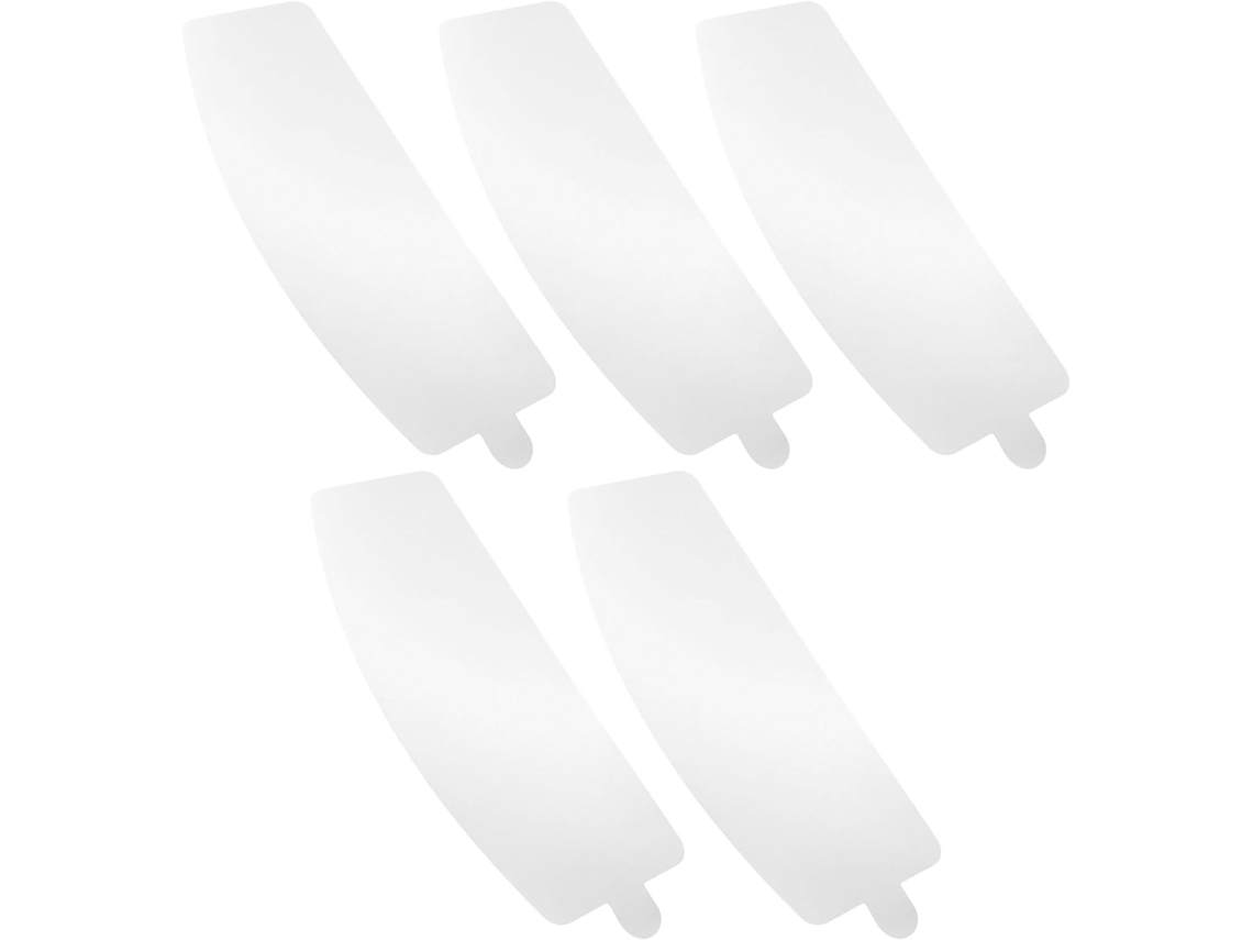Lentes Exteriores De Pvc Blanco Con Acabado Arenado, 0,1 Mm De Grosor, Cubierta Despegable.