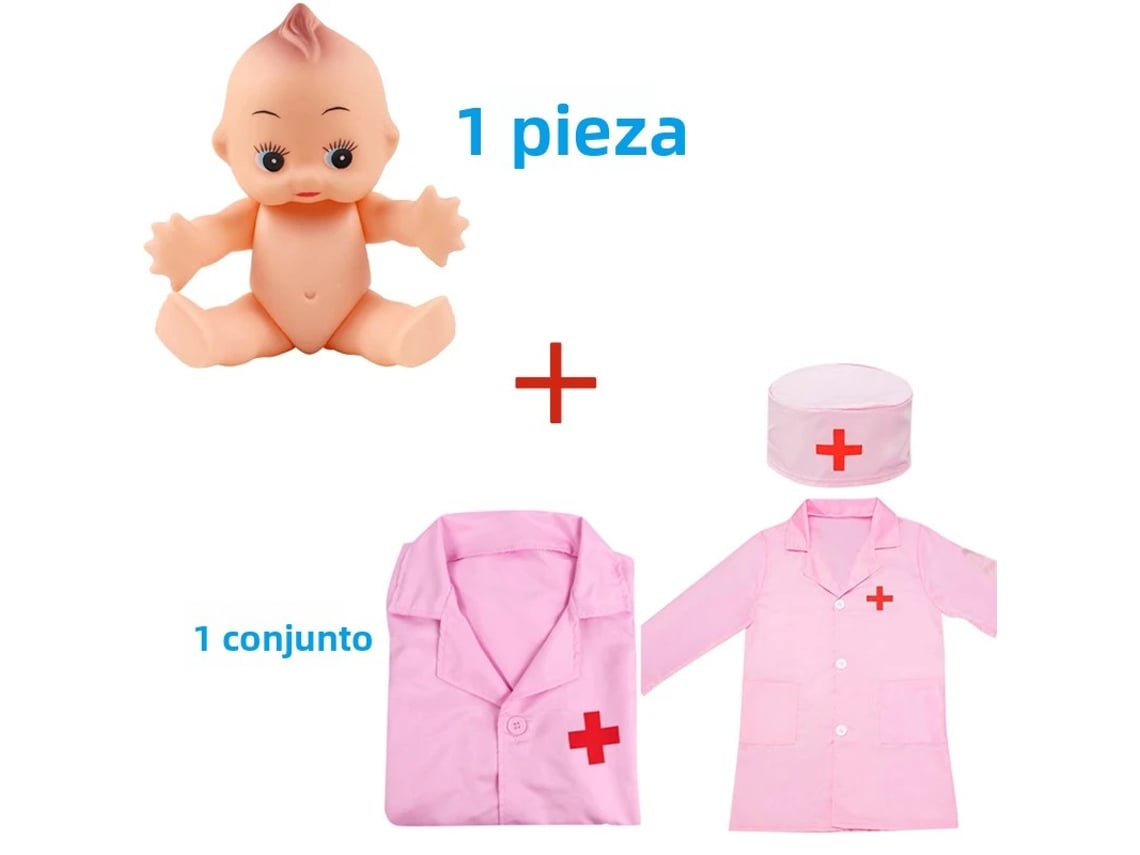 Traje de médico infantil Mdug (rosa)