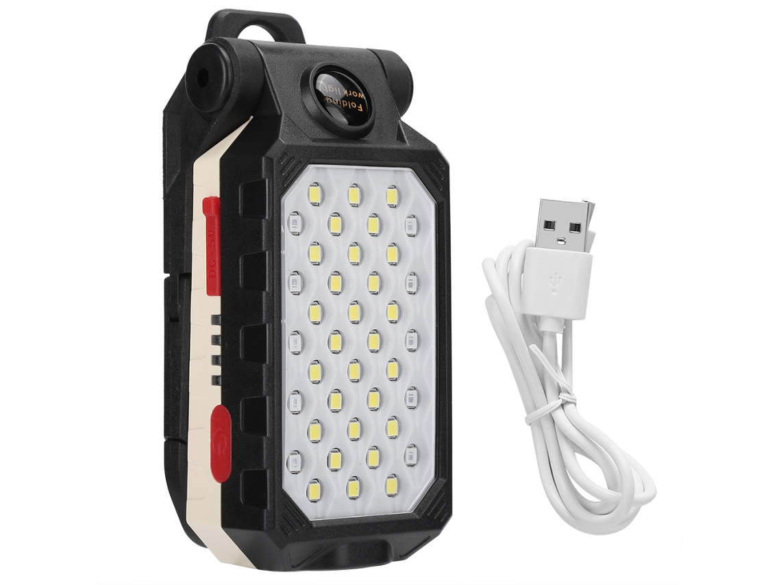 2026-linterna De Trabajo Led Portátil Recargable Por Usb Plegable Con Imán Para Reparación De Coches