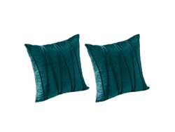 Juego De 2 Fundas De Almohada Decorativas De Felpa, 18 X 18 Pulgadas