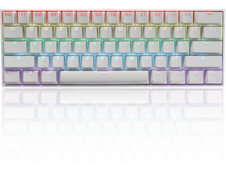 Teclado Gaming ANNE Pro 2 (Membrana - Inalámbrico - Inglés - Blanco)