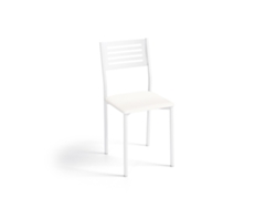 Cadeira de Cozinha Kati Branca 38x86x47cm Couro Sintético Branco FANMUEBLES