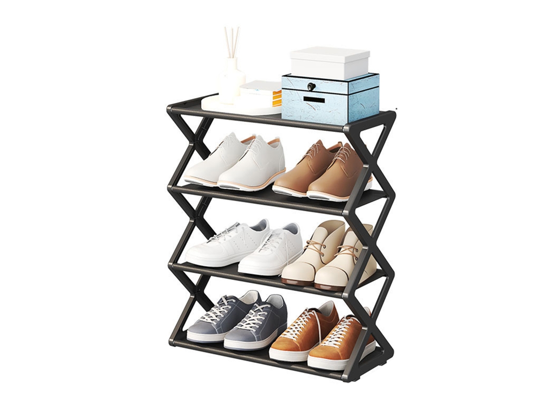 Zapatero (plegable, 4 niveles, ahorra espacio)